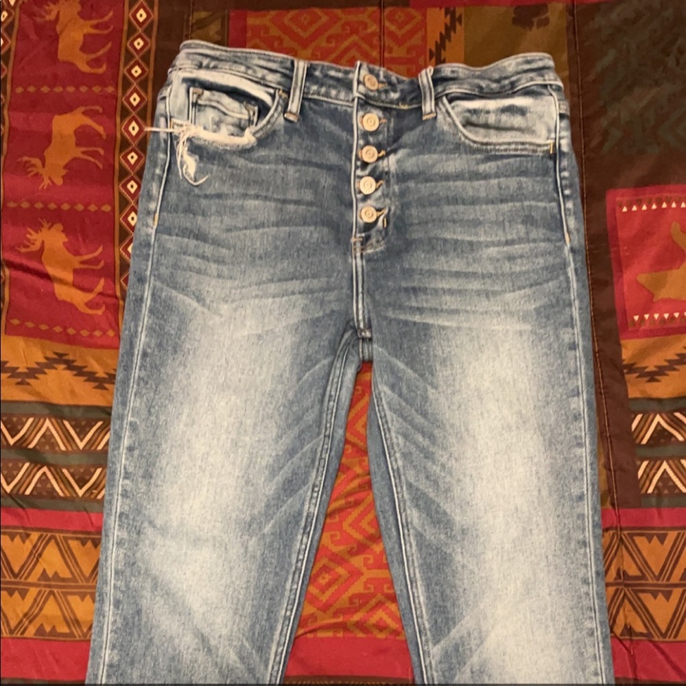 Size 30 like new - worn 2 times - flying monkey skinny jeans